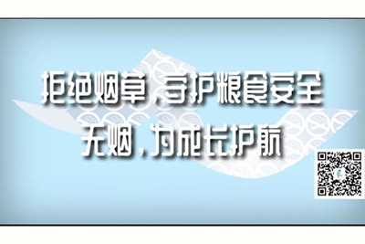 日逼视频网拒绝烟草，守护粮食安全